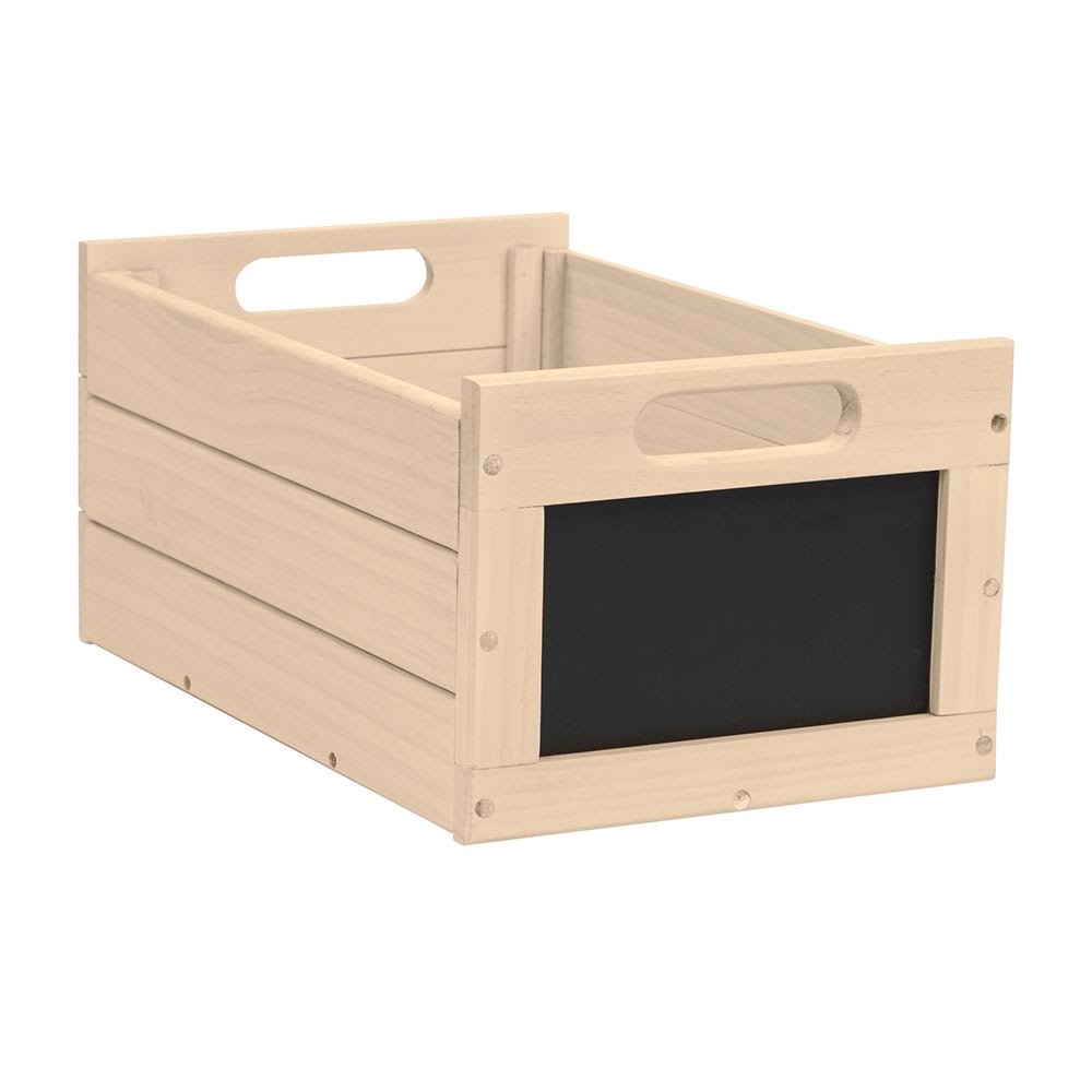 Small Antique White Wood Chalkboard Crate Case of 3 A1880