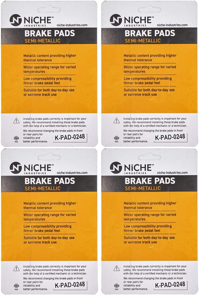 Front Semi-Metallic Brake Pad Set 4 Pack V70056