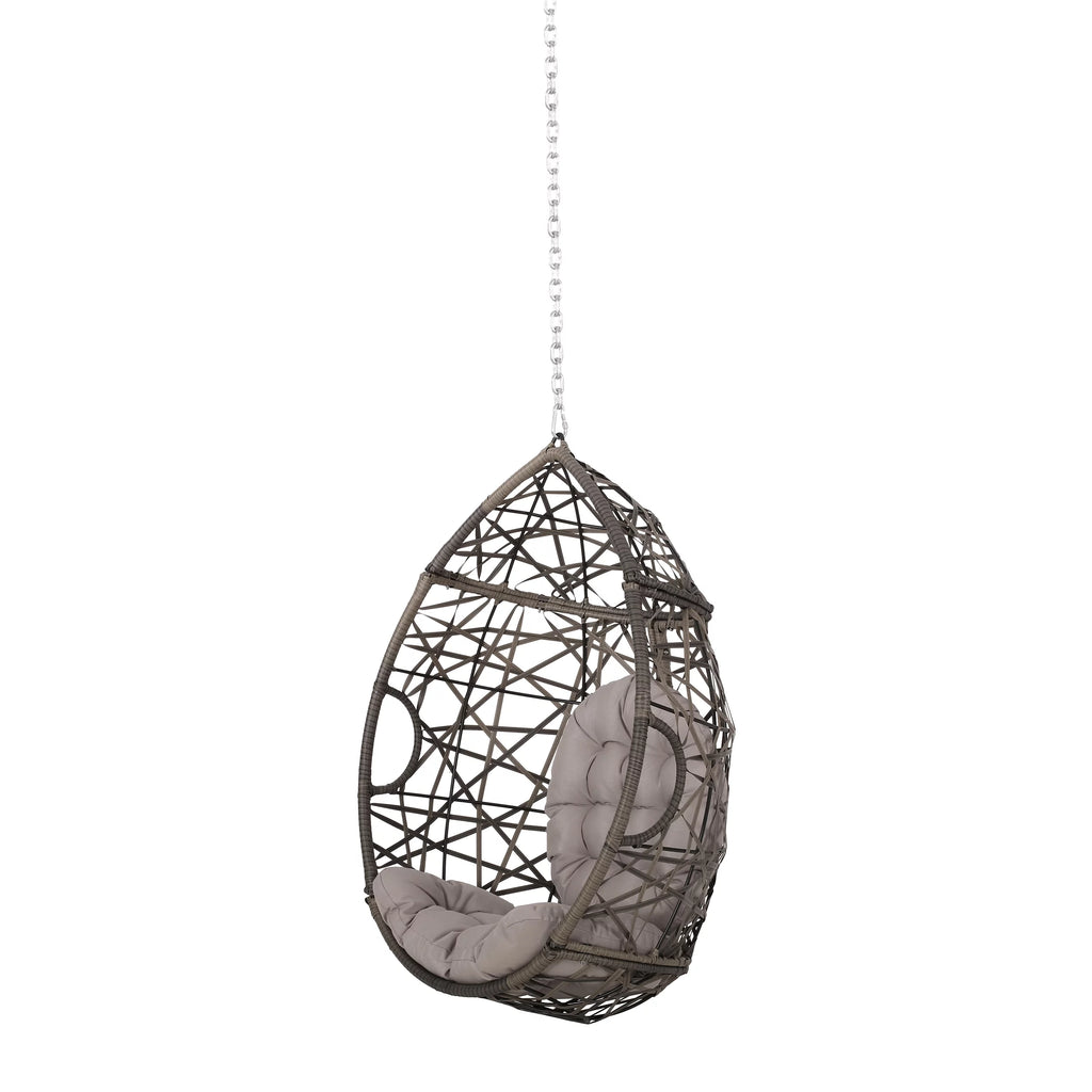 Gray Wicker Hanging Chair M6501