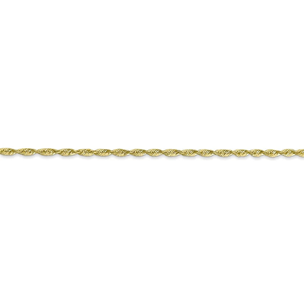 10kt Yellow Gold 1.8mm Diamond-Cut Lightweight Rope Chain 16 inch E570958