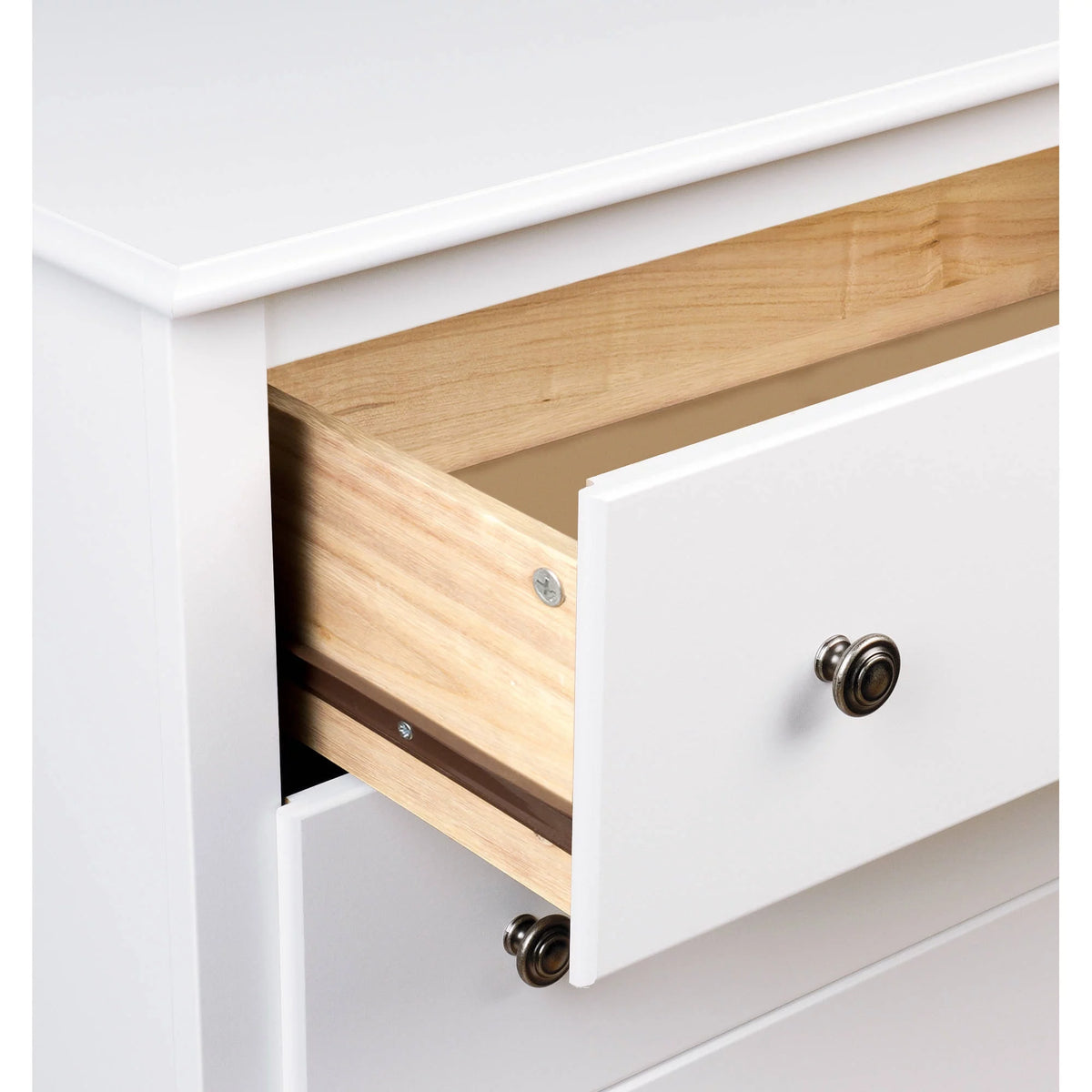 White 2 Drawer Nightstand N218