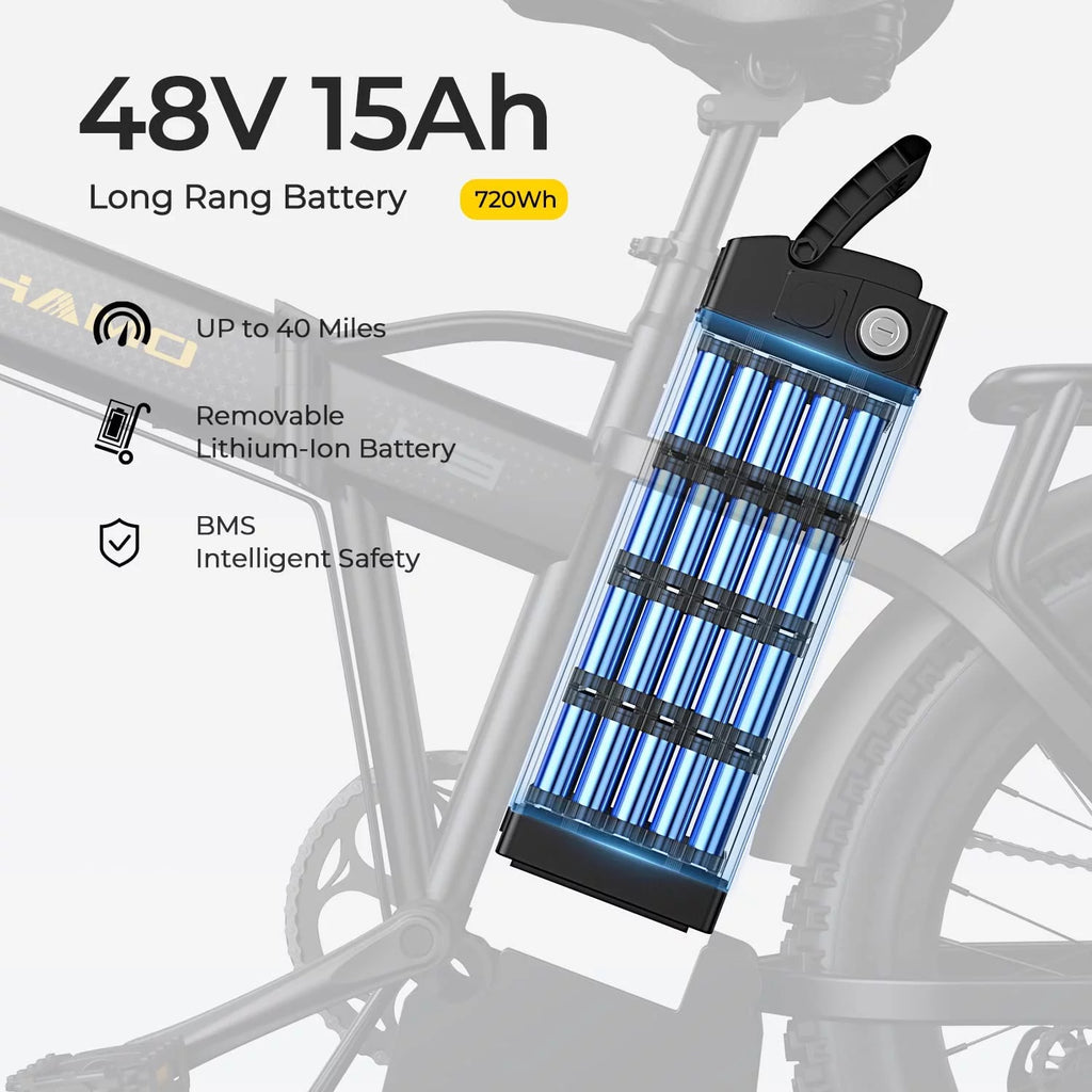 Foldable 20" Fat Tire Electric Bike with 750W Motor Y11482