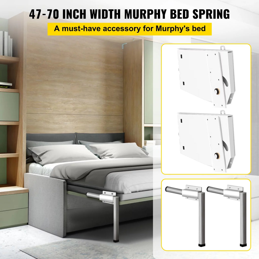 Murphy Bed Hardware Kit Vertical Mounting Heavy Duty Bed Support M730488