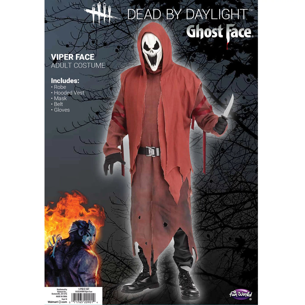 Red Halloween Scary Costume J133756