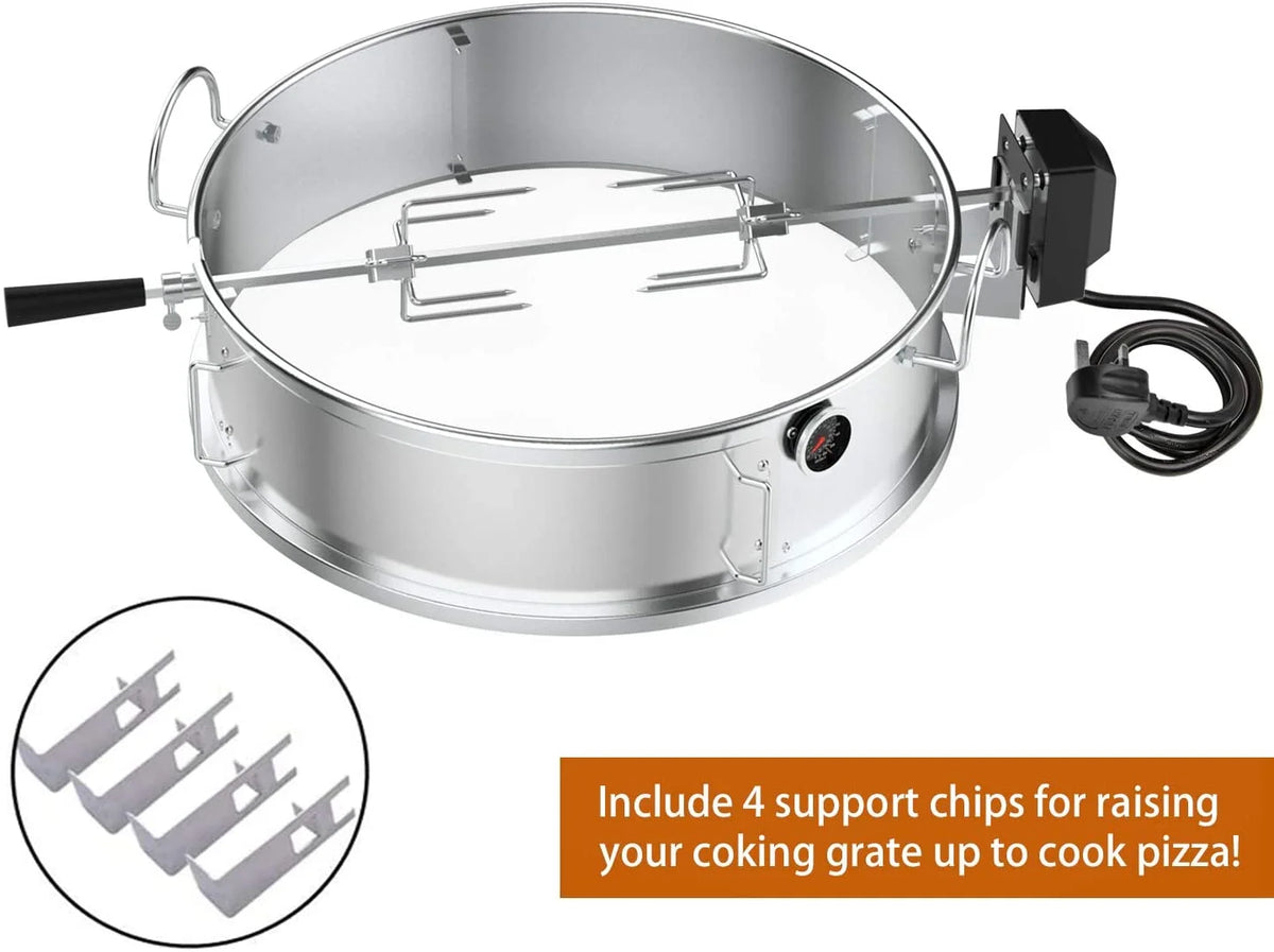 Multi-Purpose Rotisserie Ring Kit Stainless Steel I8603
