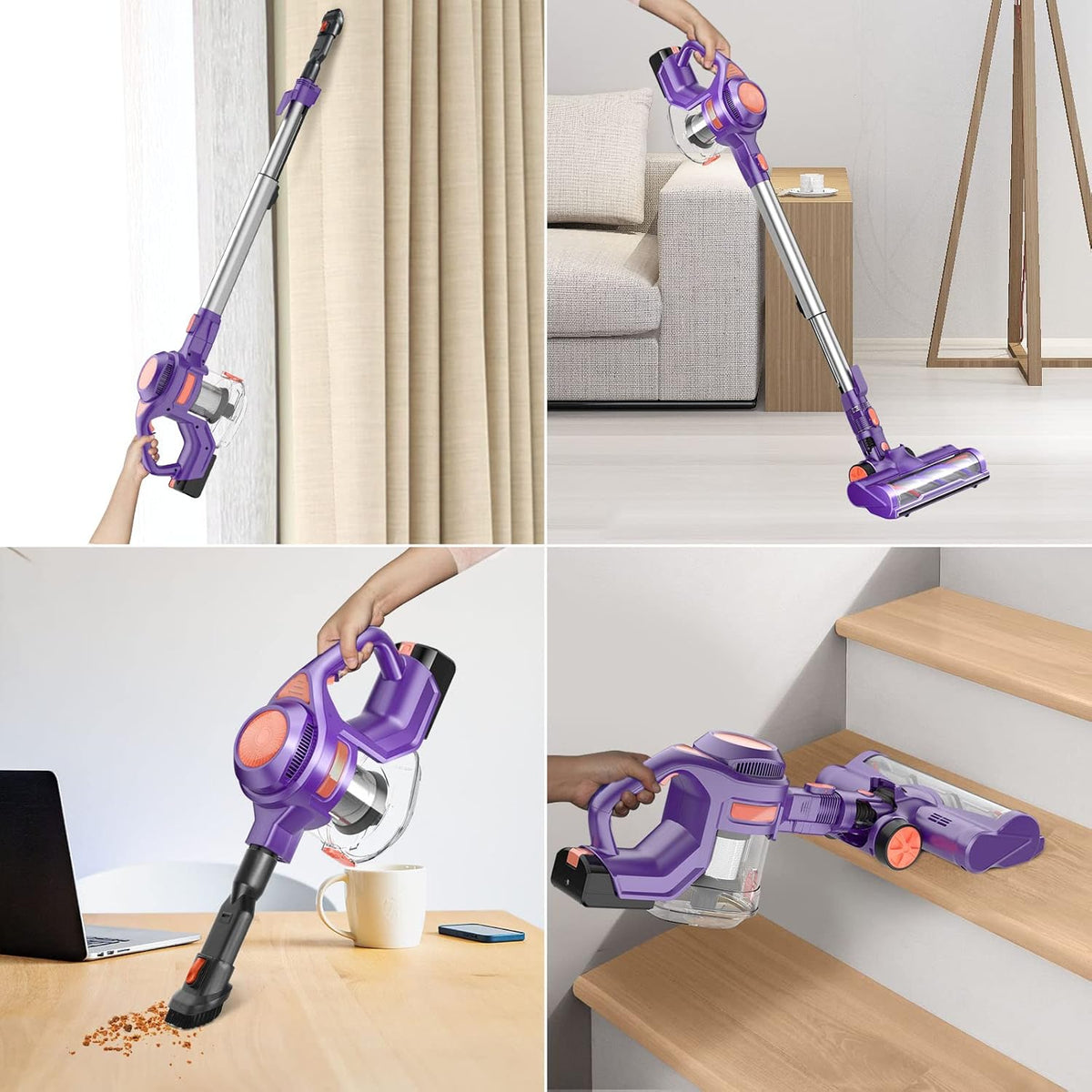 Cordless Stick Handheld Vacuum Cleaner with 250W Brushless Motor B5258