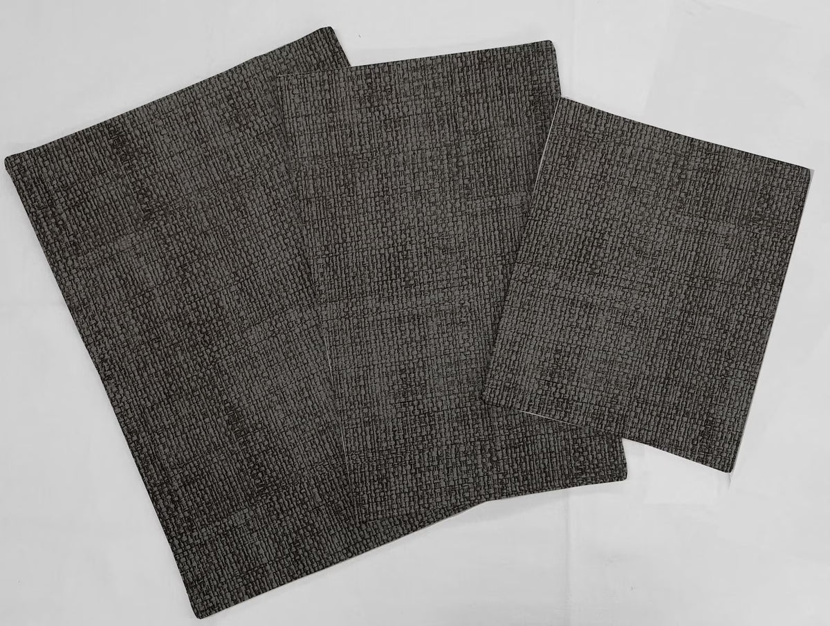Faux Burlap Countertop Appliance Slider Mats 3-Pack I96369