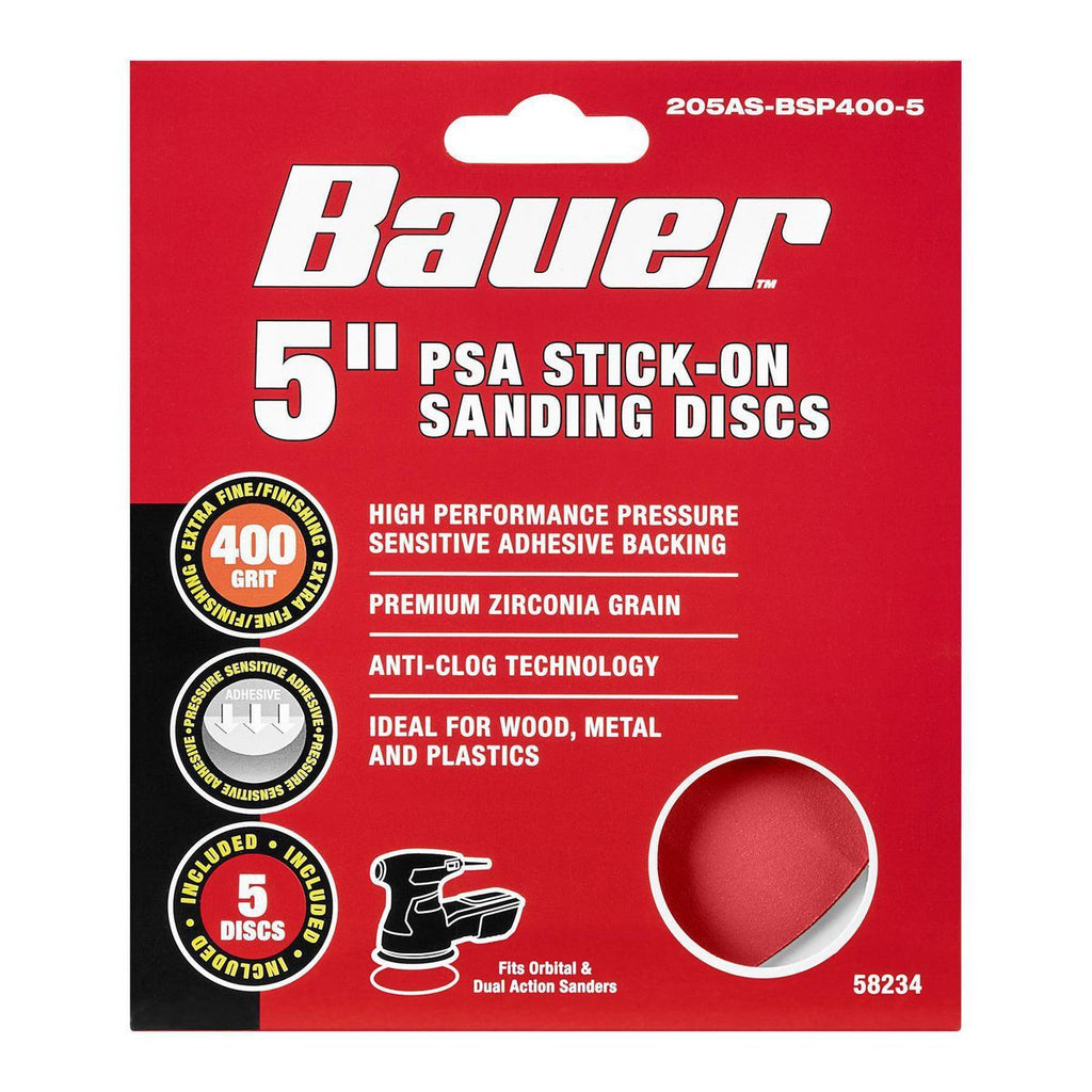 5 in. 400 Grit PSA Sanding Discs 5-Pack G288