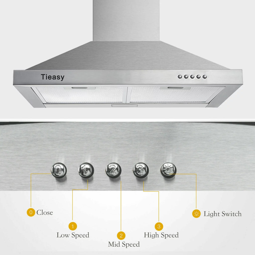 30 inch Stainless Steel Wall Mount Range Hood I617