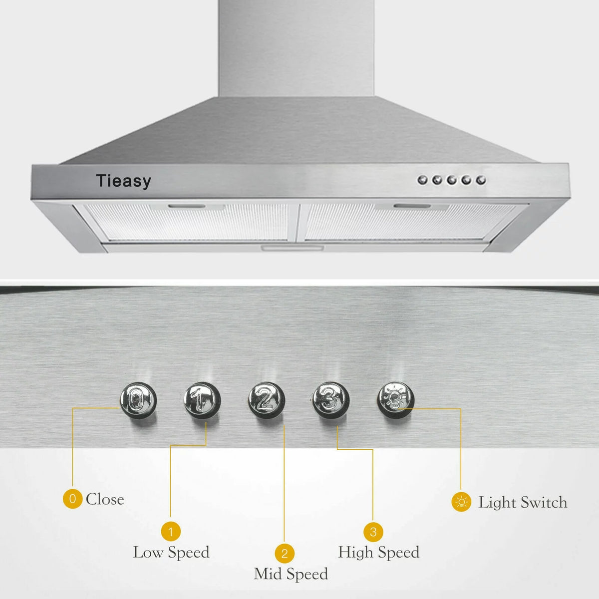 30 inch Stainless Steel Wall Mount Range Hood I617