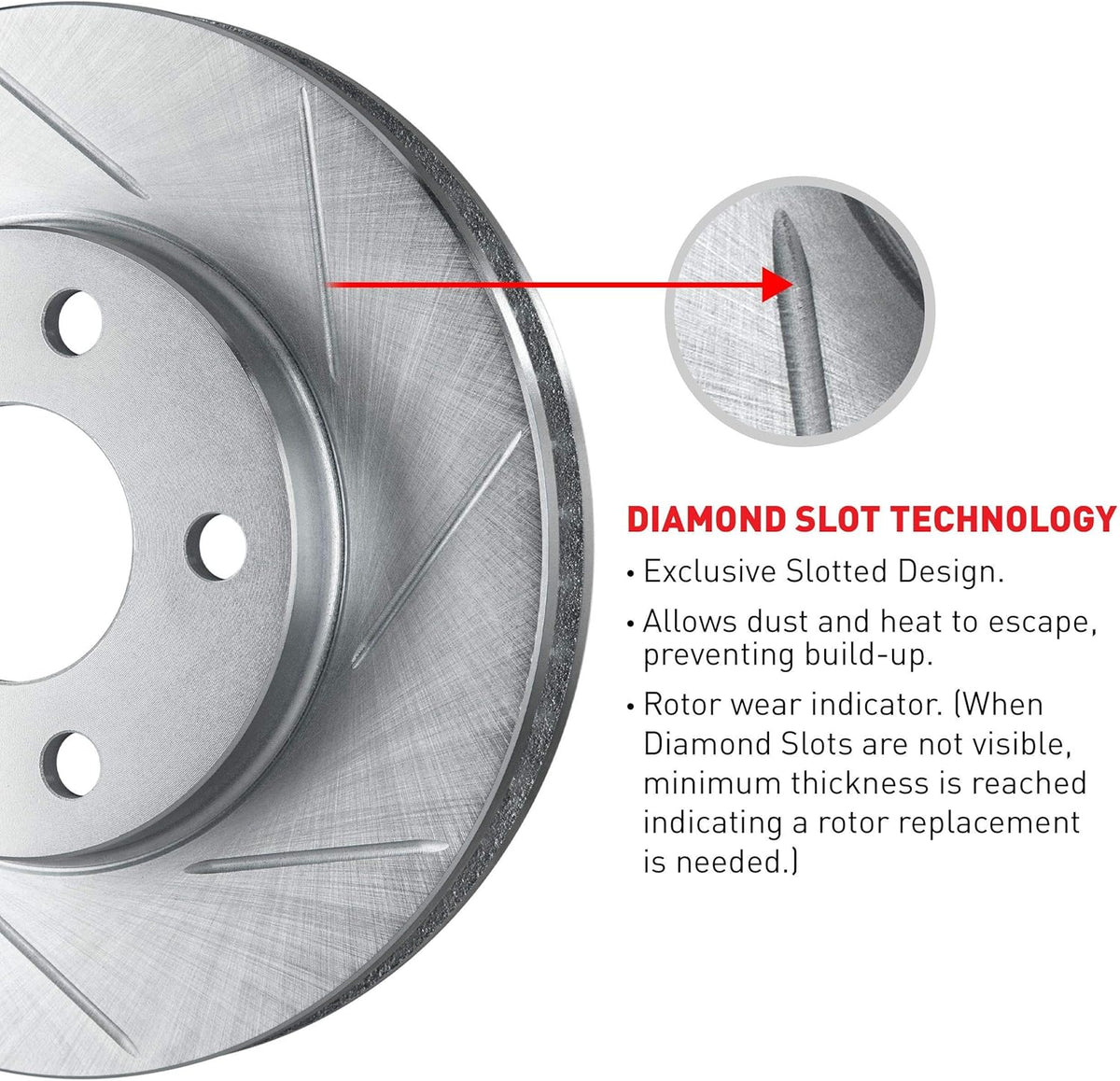Slotted Brake Rotors Kit & Semi-Met Brake Pads P7580