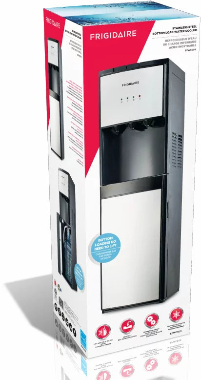 5 Gallon Bottom Loading Hot and Cold Water Dispenser Stainless Steel W14215