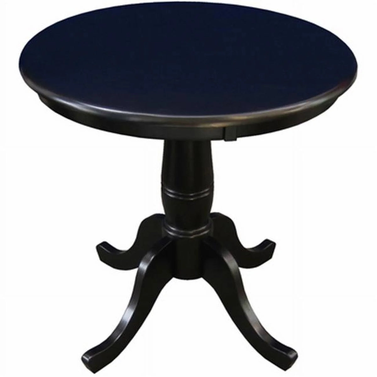 Black 30 in. Round Top Pedestal Dining Table S671083