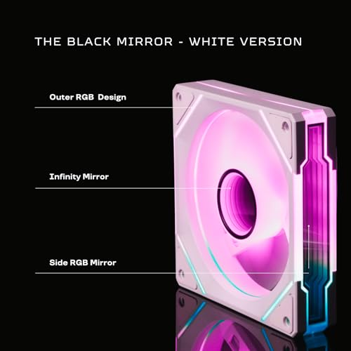Black 3 Pack 120mm RGB PC Fans S2154