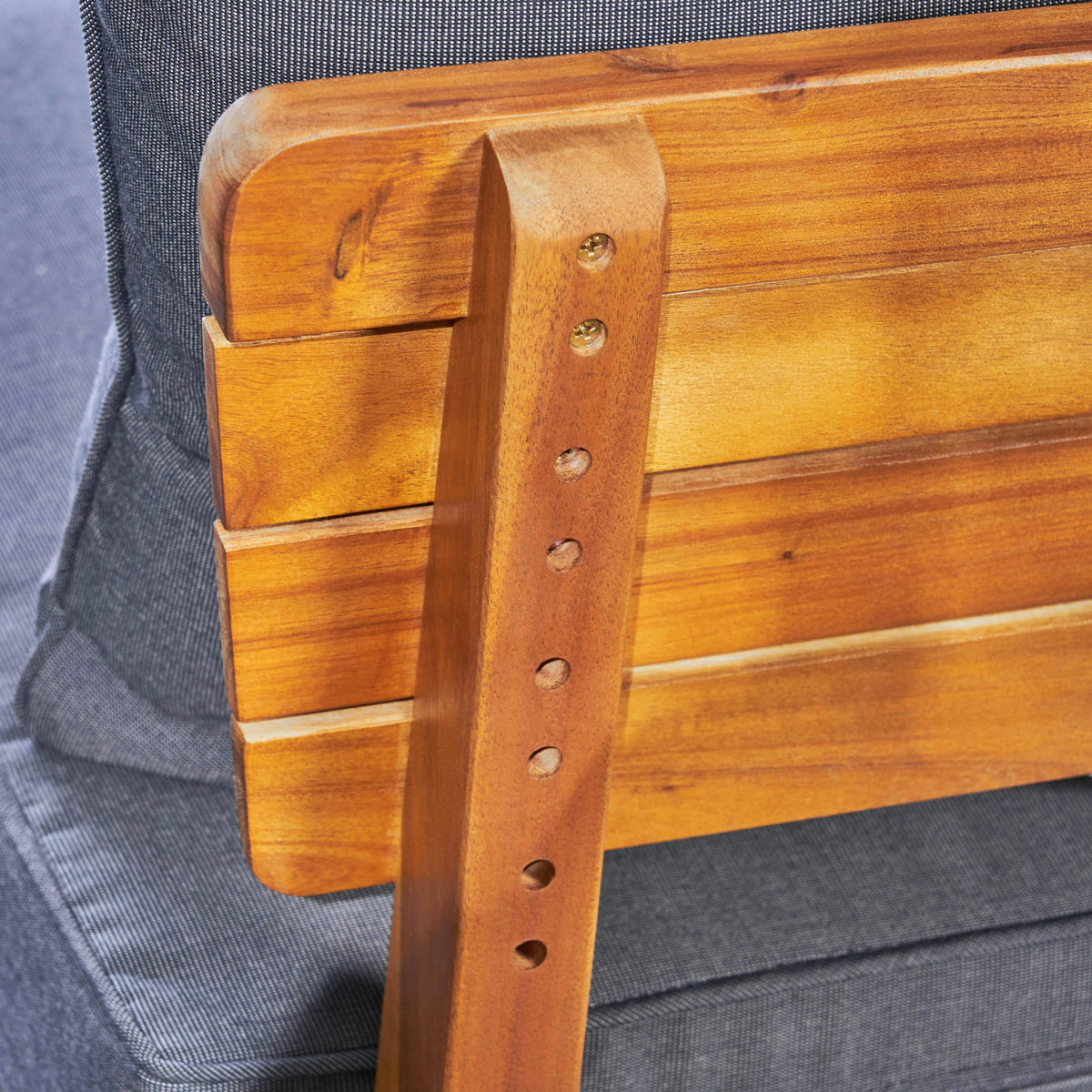 Acacia Wood Loveseat B7383