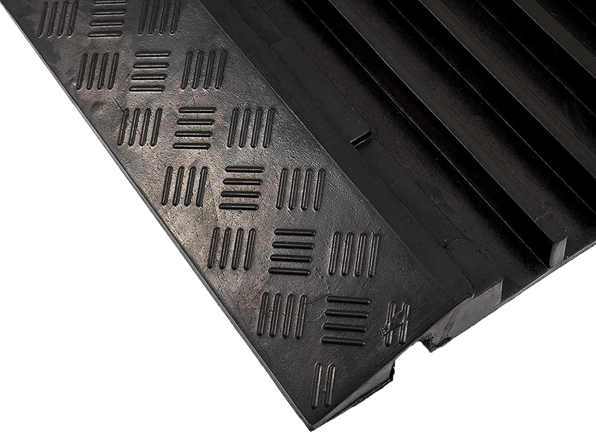 Cable Protector Ramp Pack of 2 PVC Rubber Heavy Duty 55000lbs Capacity M923
