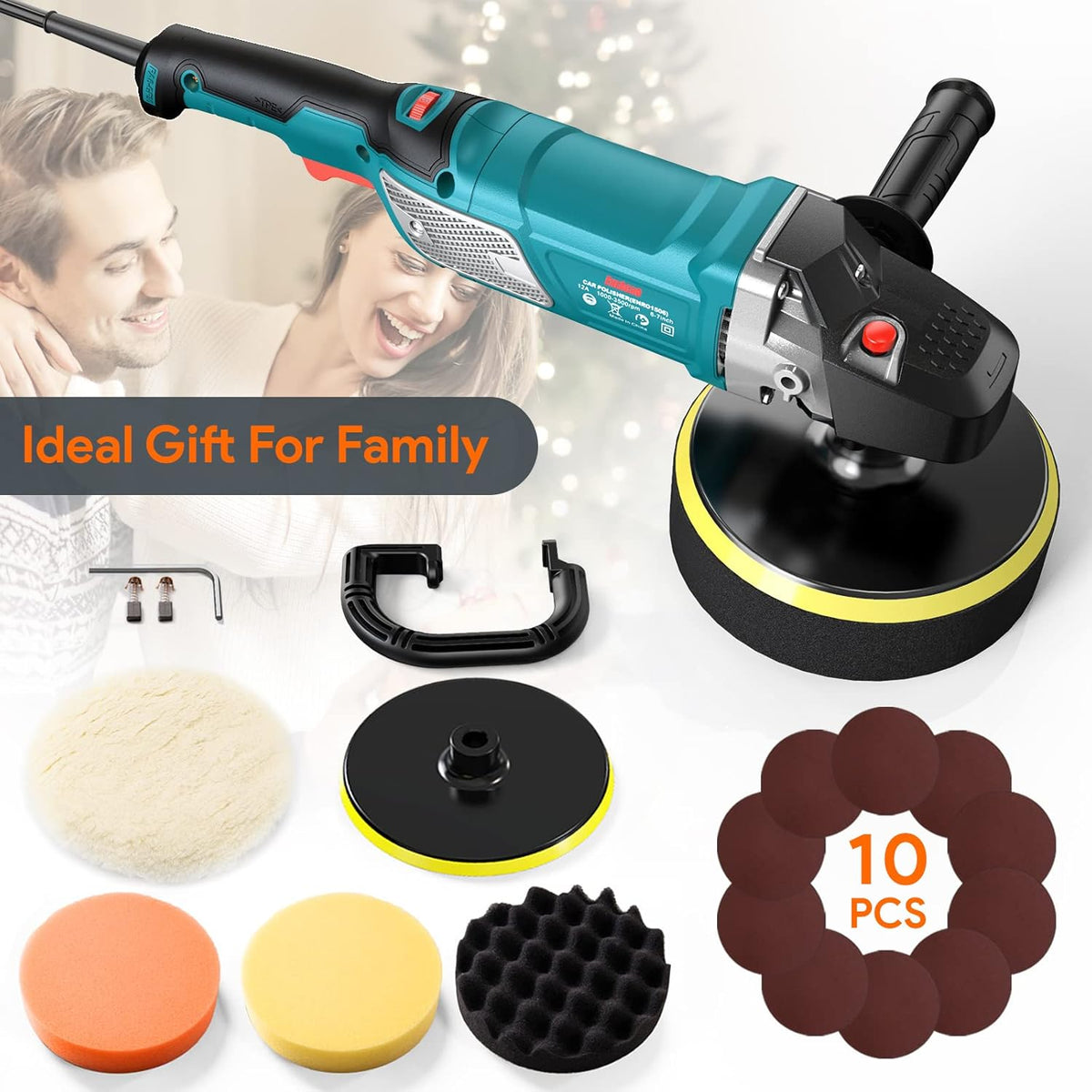 12 Amp 6-inch/7-inch Variable Speed Rotary Polisher R5560