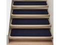 Set of 12 Attachable Indoor Carpet Stair Treads Navy Blue 8 in. x 30 in. O45280