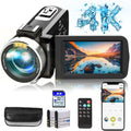 4K Camcorder with IR Night Vision and 18X Digital Zoom C702