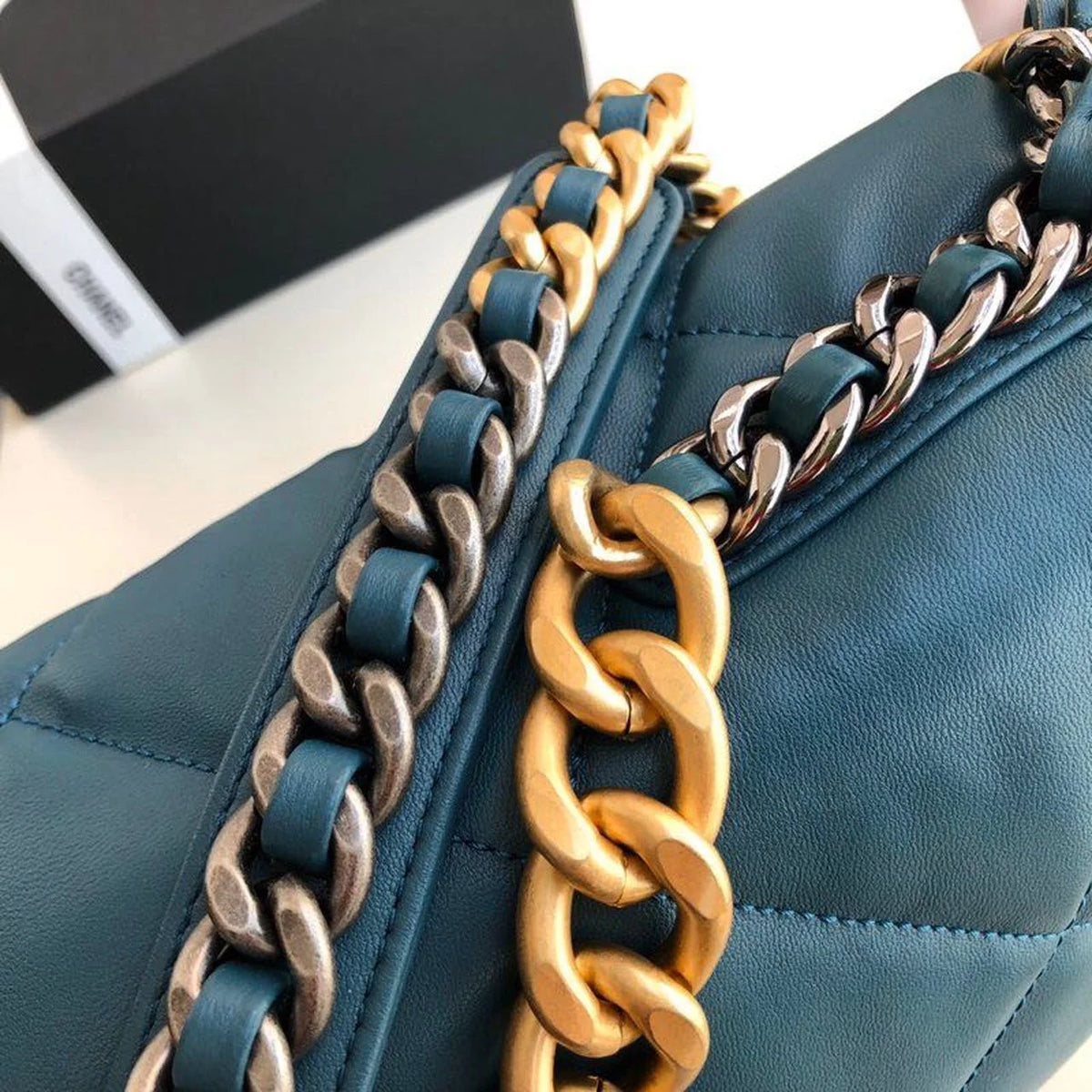 Teal Shoulder and Crossbody Handbag M7827
