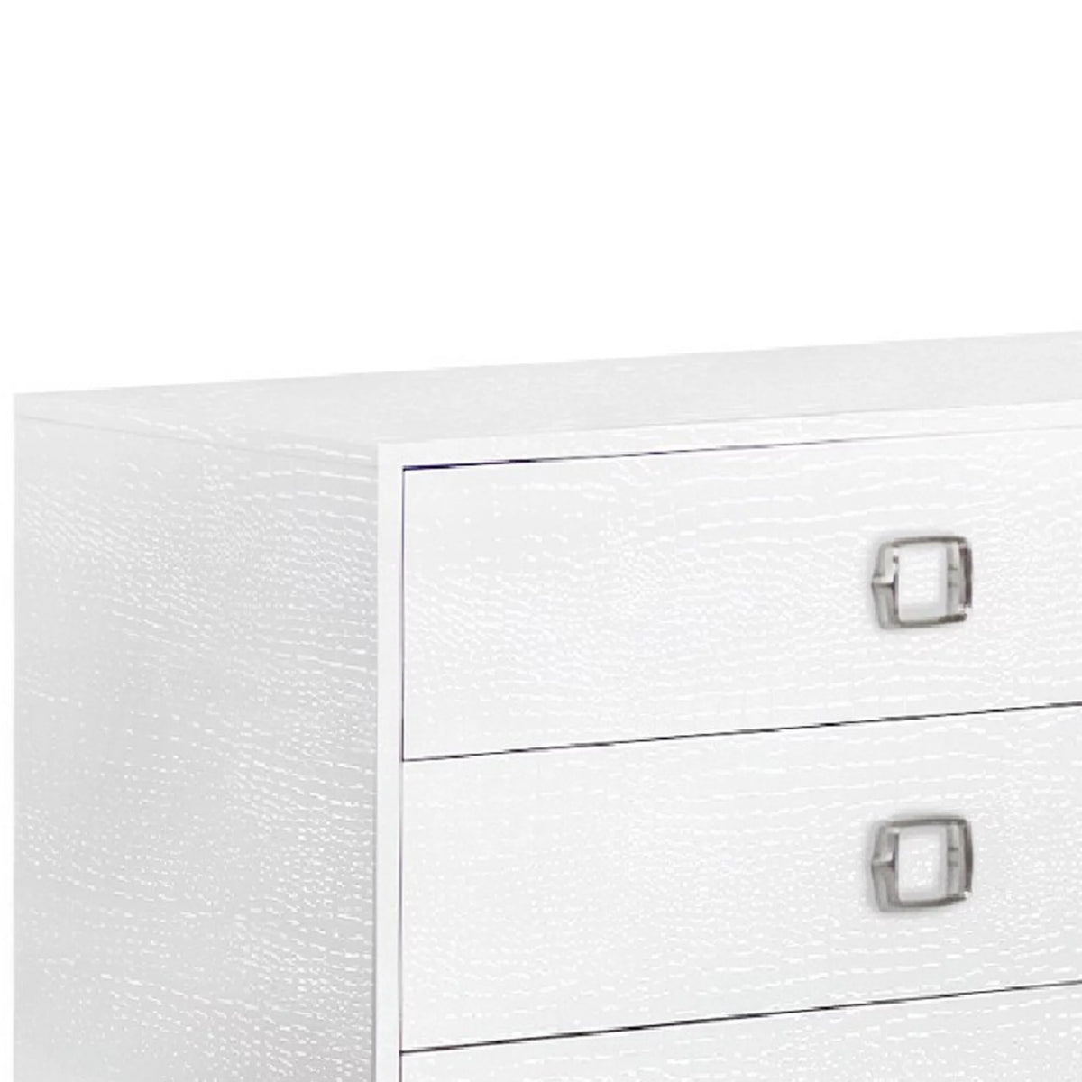 White 6 Drawer Dresser C72155