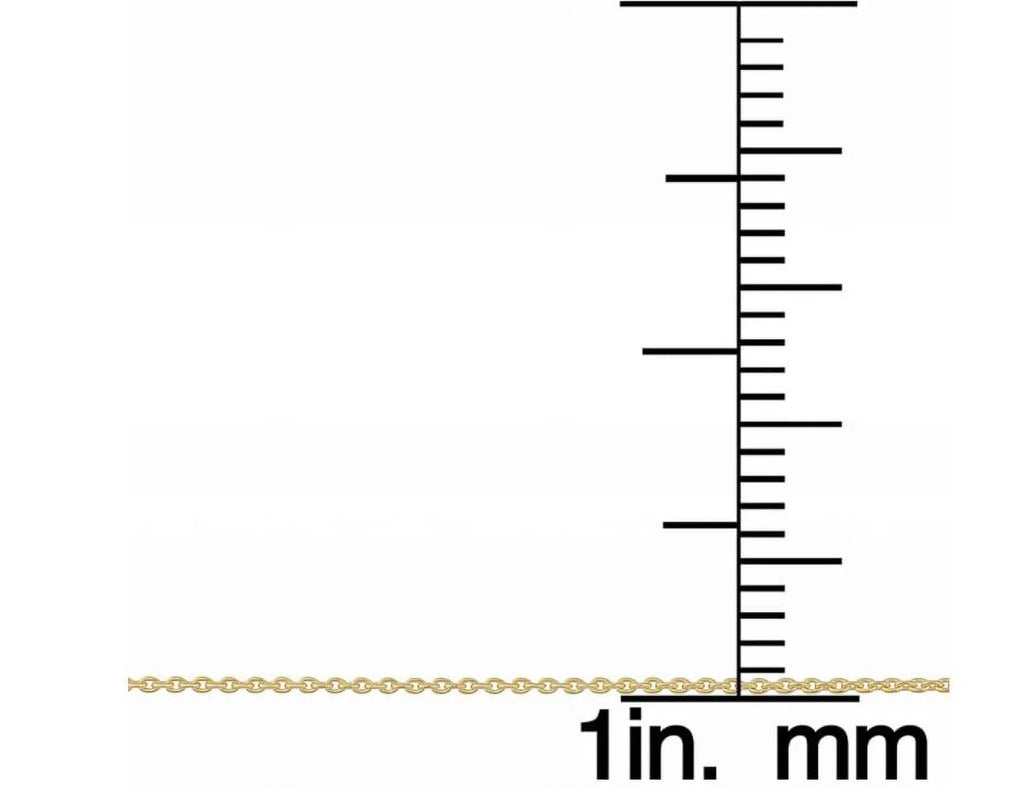 14k Yellow Gold Cable Necklace (18 inches) S763080