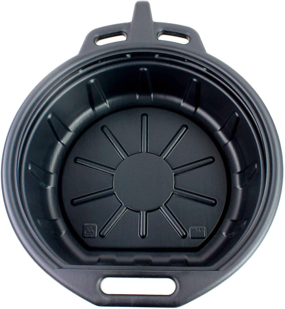 Black 2 Gallon Portable Oil Drain Pan J395
