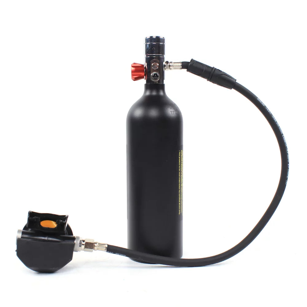 1L Mini Diving Equipment Kit Underwater Breath Oxygen Tank Pump H704458