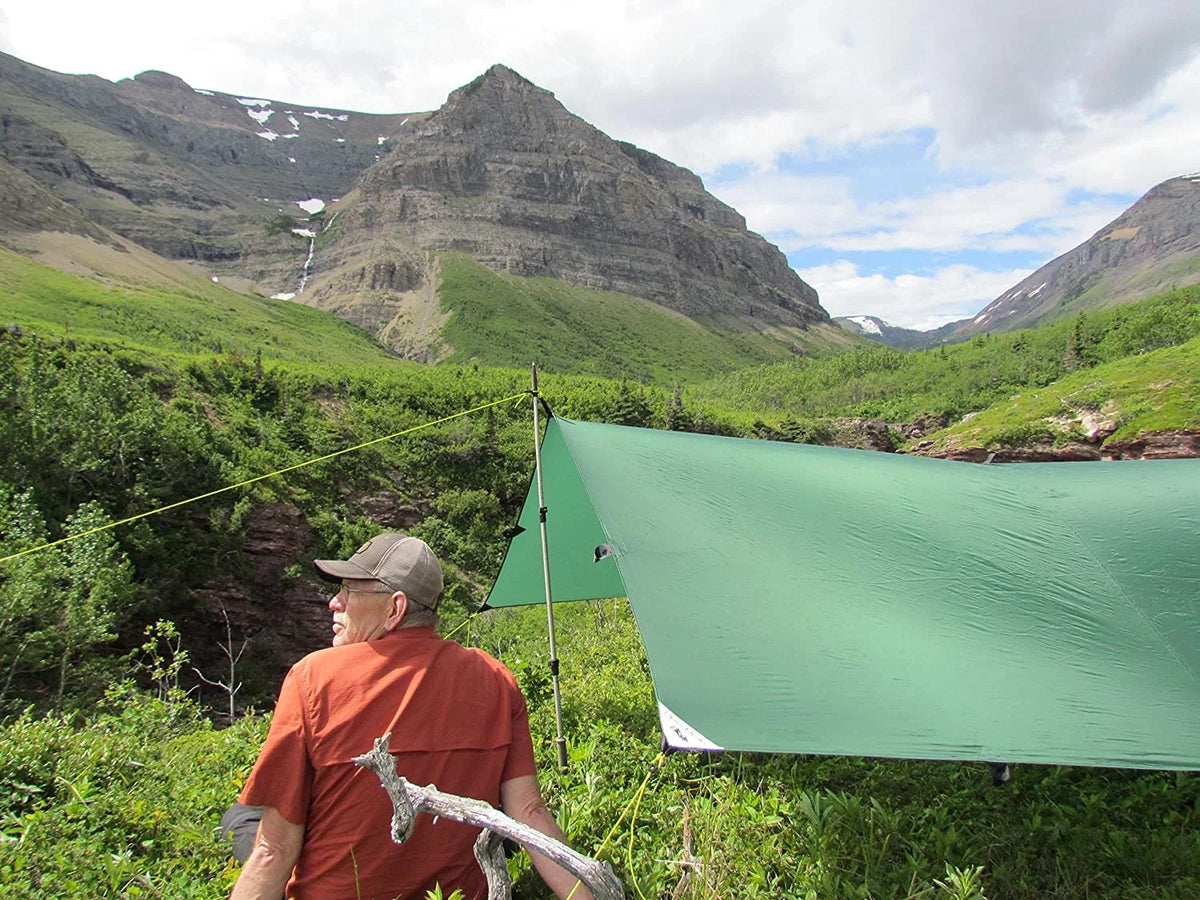 Grey 8' x 10' Ultralight Silnylon Tarp Y73979