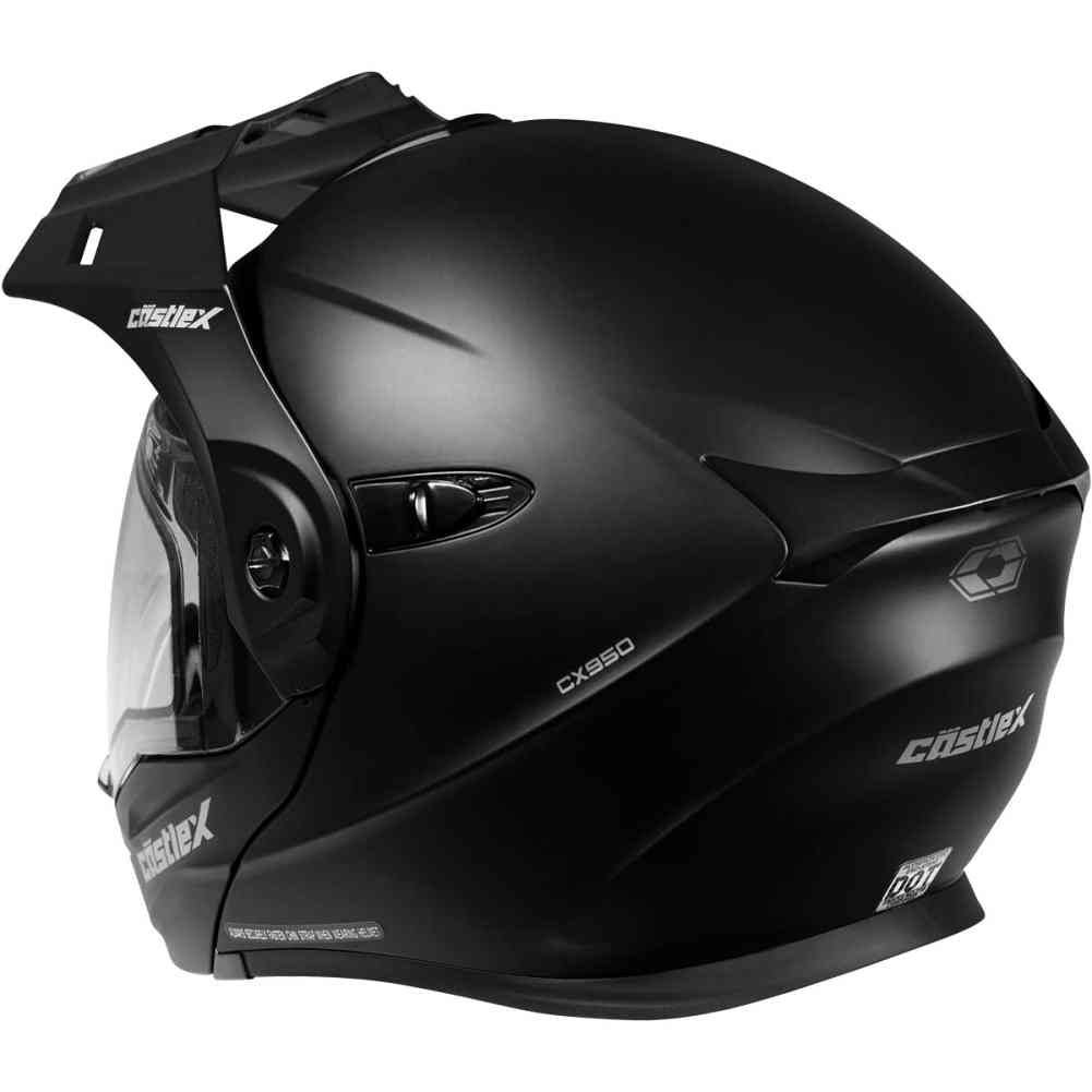 Solid Matte Black Modular Snowmobile Helmet R172379