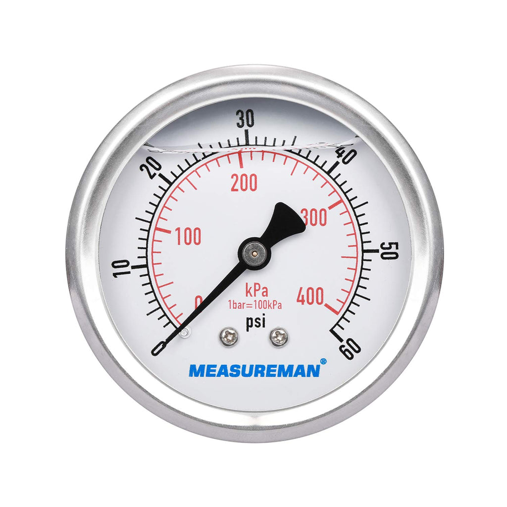 2-1/2inch Liquid Filled Hydraulic Pressure Gauge 0-5000psi/kpa Q934693