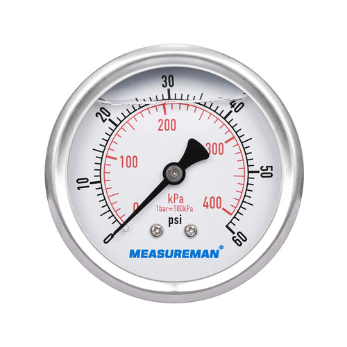 2-1/2inch Liquid Filled Hydraulic Pressure Gauge 0-5000psi/kpa Q934693