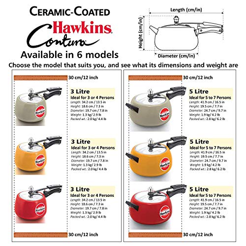 Red 5 L Pressure Cooker L13291