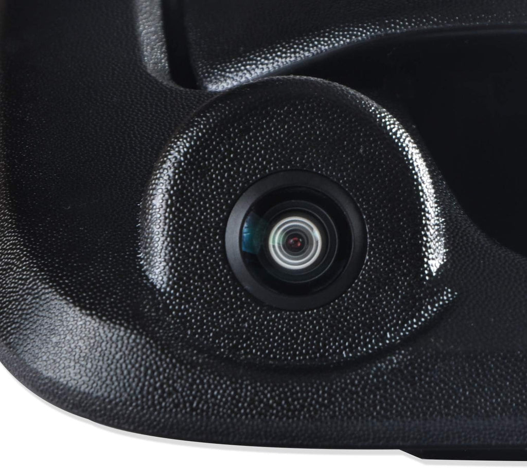 Black Tailgate Backup Reverse Handle with Backup Camera for Pickup Truck Pack of 2 C138126