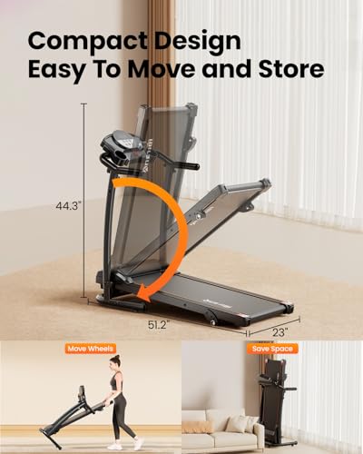 3.0HP Folding Treadmill with Incline G129