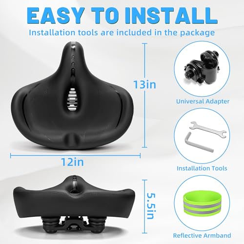 Oversized Extra Wide Bicycle Seat Cushion R431