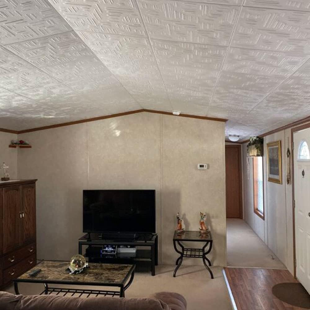 Plain White Foam Ceiling Tile M686043