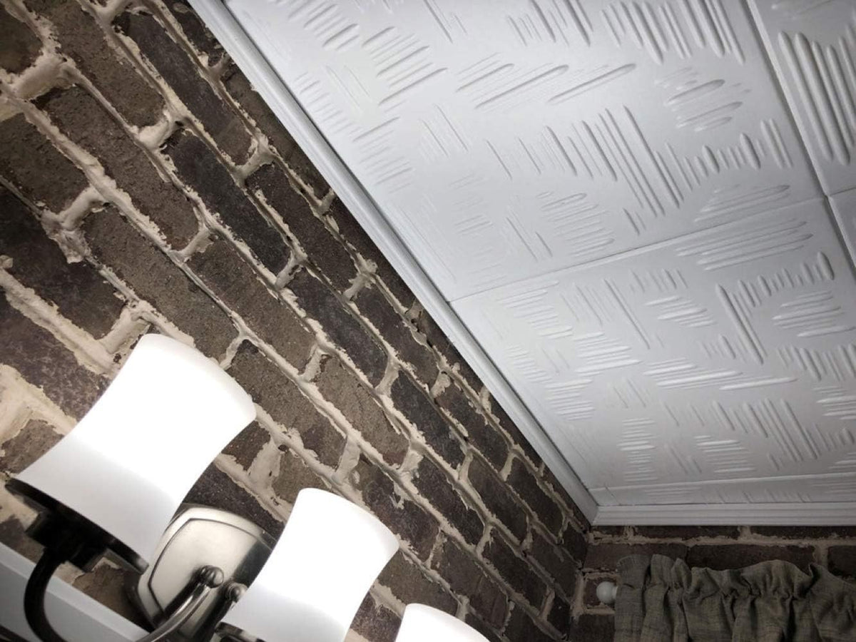 Plain White Foam Ceiling Tile M686043