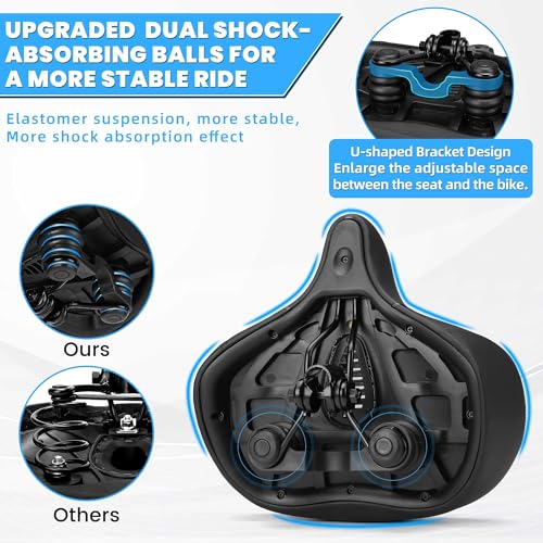 Oversized Extra Wide Bicycle Seat Cushion R431