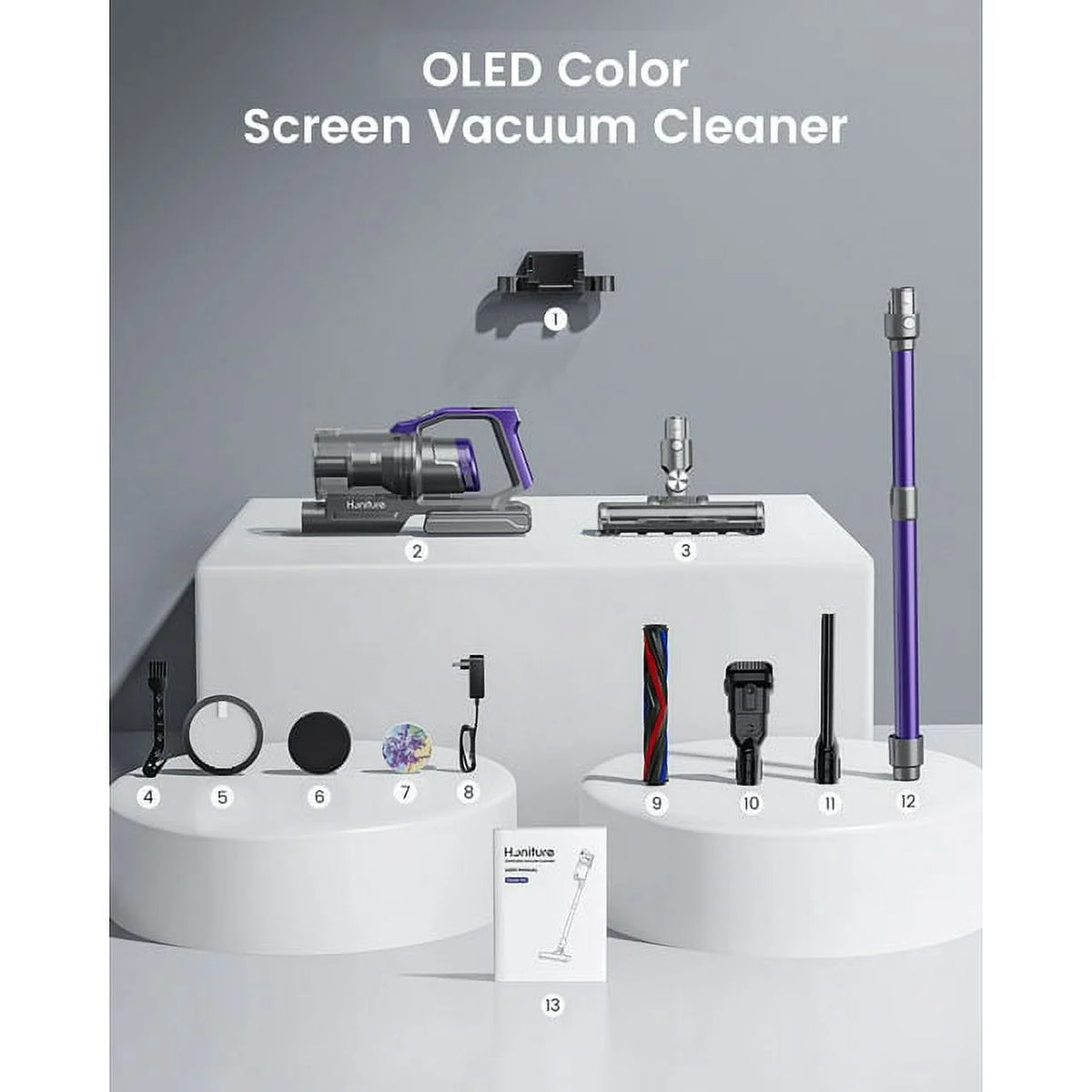 Cordless Stick Vacuum Cleaner 450W 33KPa Lightweight J231286