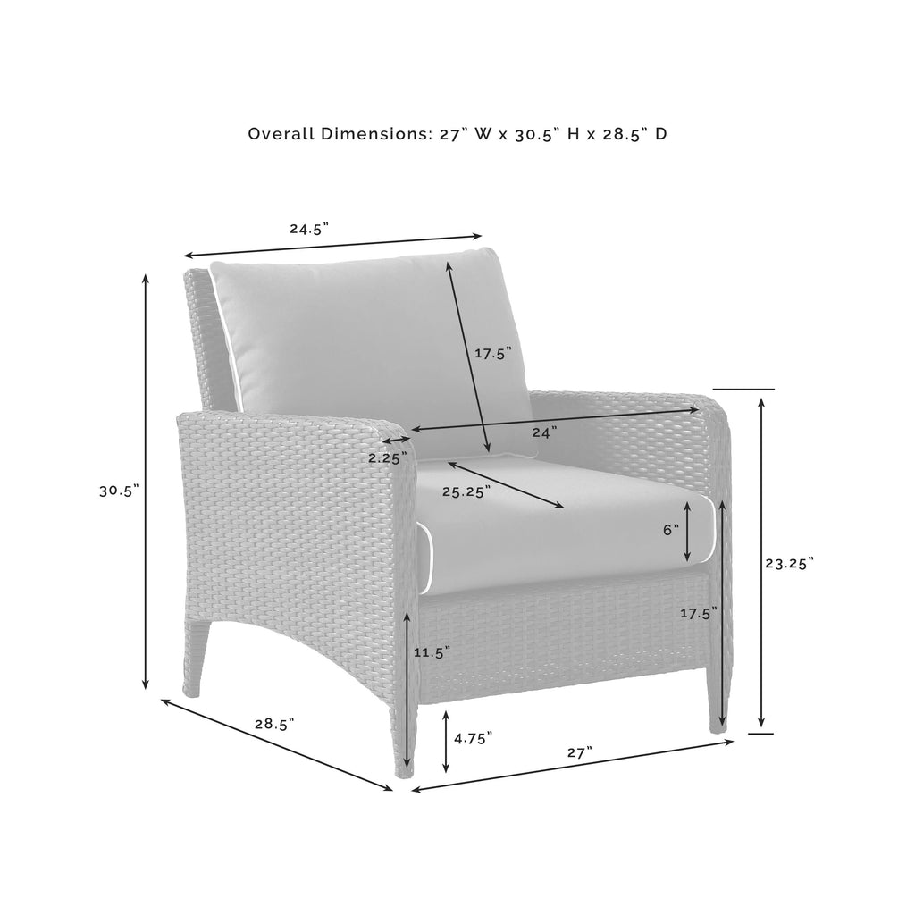 Outdoor Wicker Arm Chair X130079