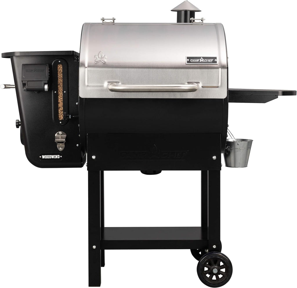 24 in. WIFI Woodwind Pellet Grill & Smoker, Stainless Steel, 811 sq in Cooking Surface R85347