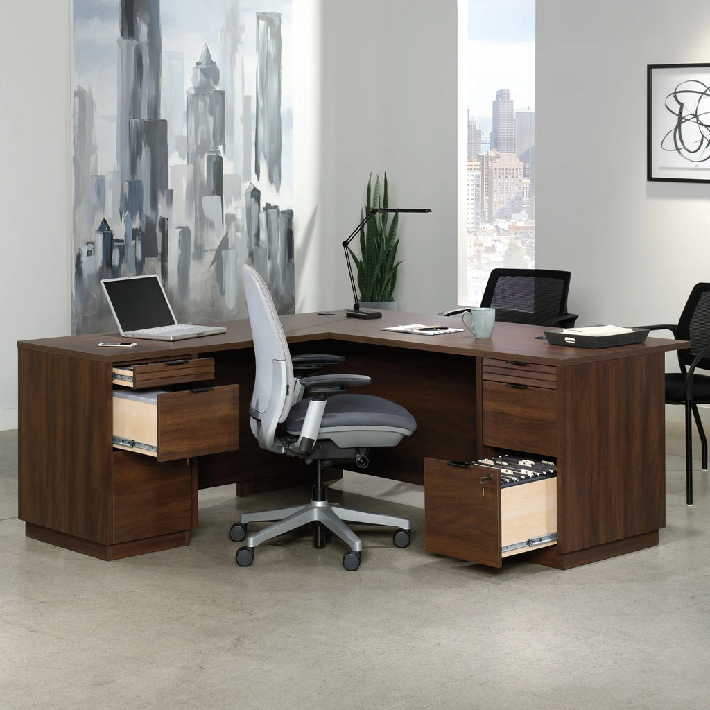 72" L-Shaped Engineered Wood Computer Desk K314
