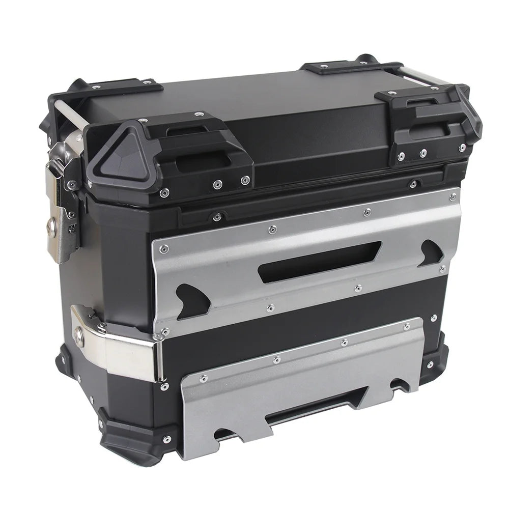 1 Pair 35L Aluminum Alloy Motorcycle Side Storage Box with 4 Keys T91744