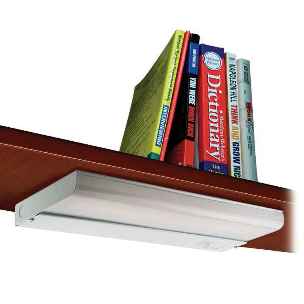 Under-Cabinet Fluorescent Fixture, Steel, White, Bundle of 2 Q16230