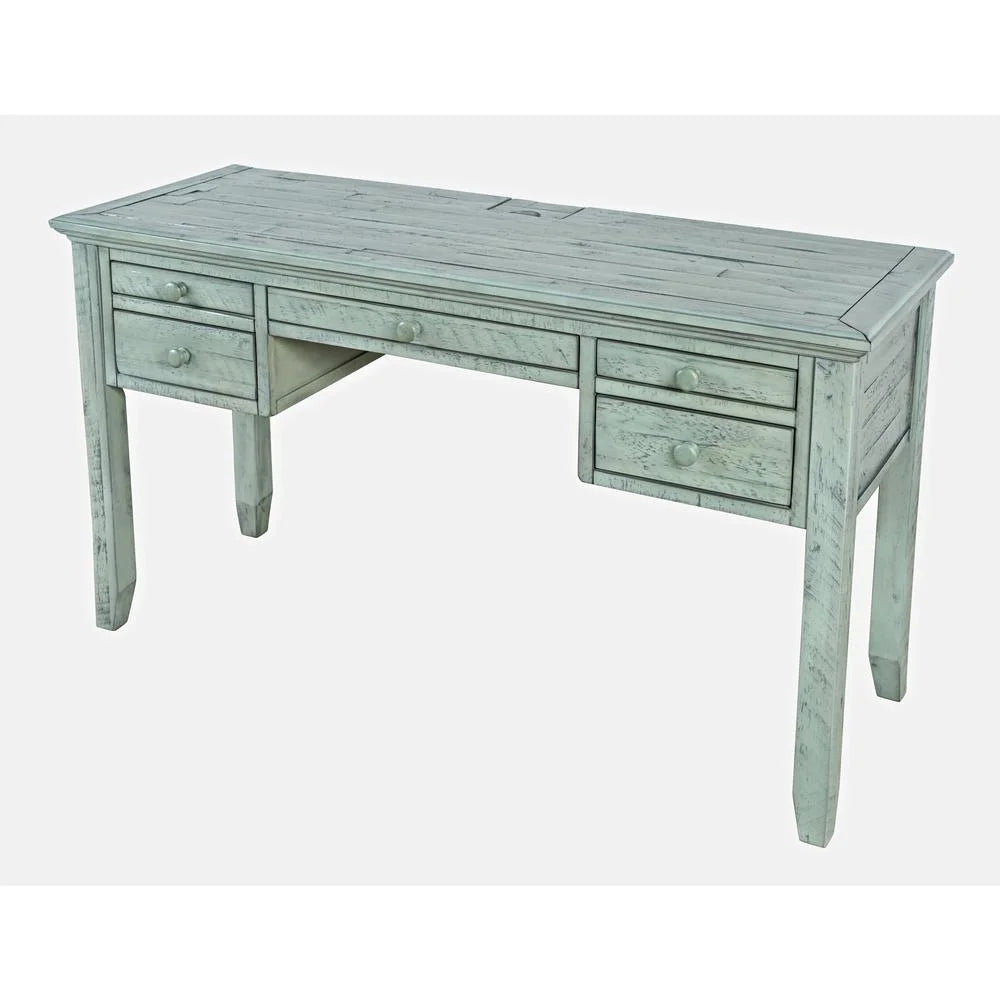 Distressed Acacia USB Charging Desk P524