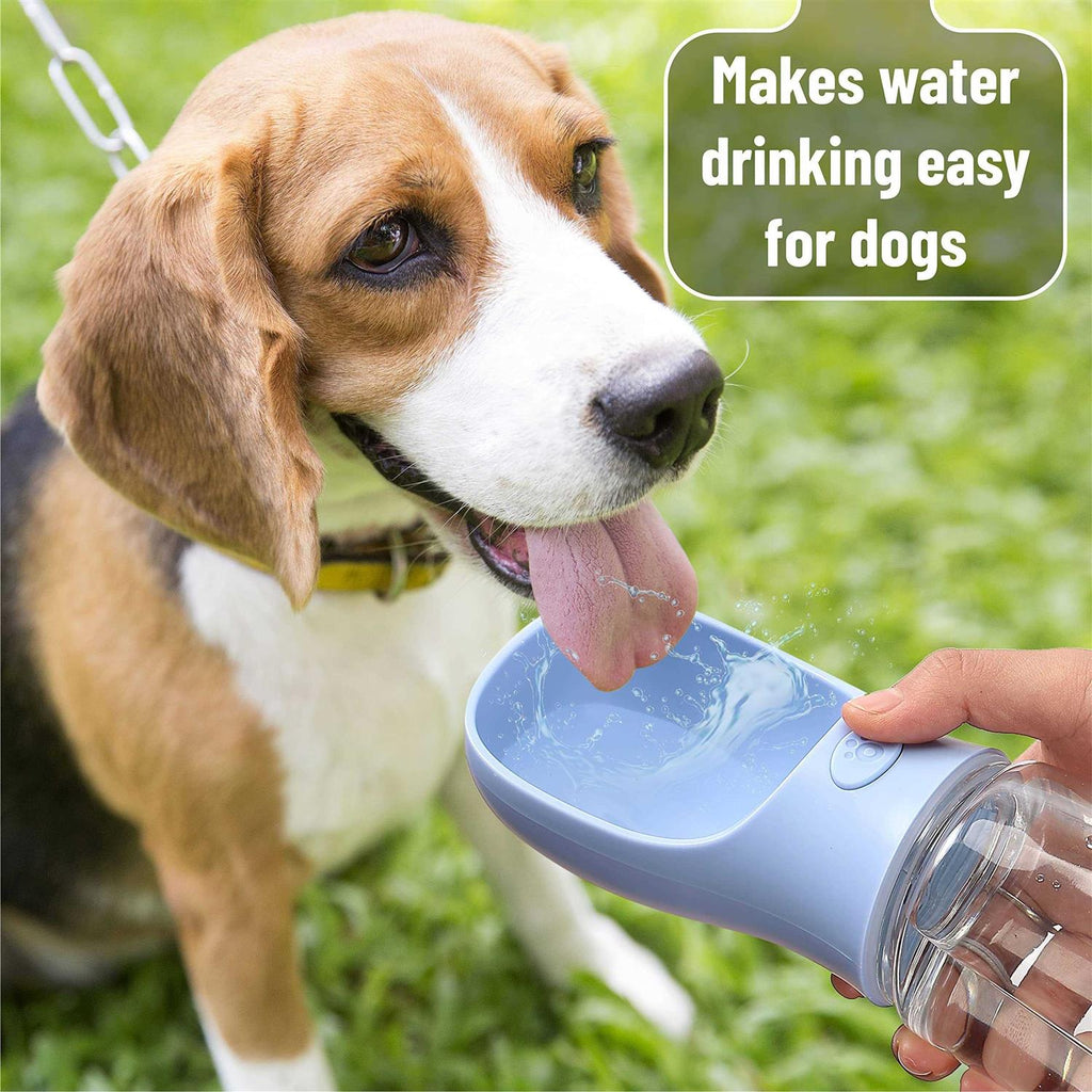 Blue 19oz Portable Dog Water Bottle Q9757