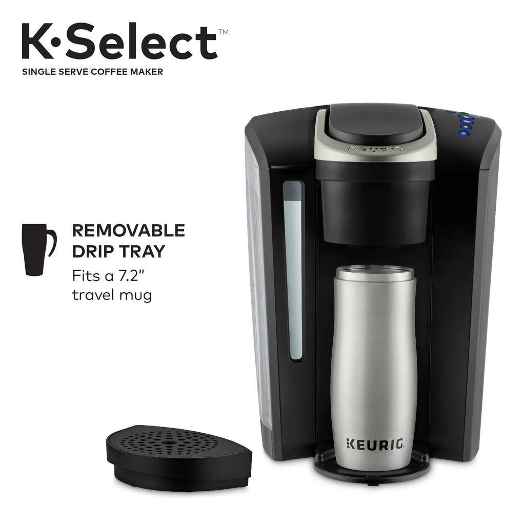 Single-Serve K-Cup Pod Coffee Maker with 12oz Brew Size, Matte Black M3246