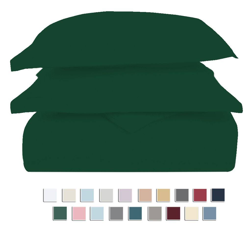 King Pine Green 100% Long Staple Cotton Duvet Cover Set O58578