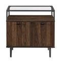 2 Door Dark Walnut Accent Cabinet I5881
